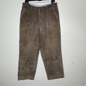 MANTLES LIGHT BROWN CORDUROY STRAIGHT FIT MID RISE STRAIGHT FIT PANTS SZ 32x26